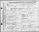 Certificat de décès à Gustave O. Duguay